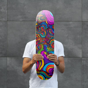 Psychedelic Swirl Skateboard