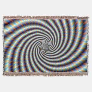 Psychedelic Swirl Throw Blanket