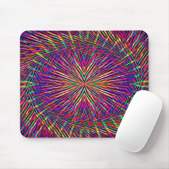 Psychedelic swirling Star...... Mouse Pad (With Mouse)