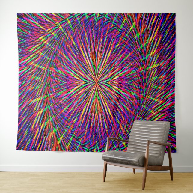 Psychedelic swirling Star...... Tapestry (In Situ (Horizontal))