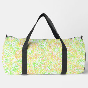 Psychedelic Swirly Boho Hippie Colourful Marble Duffle Bag