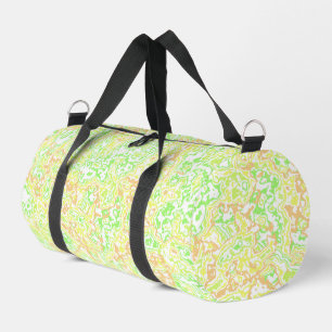 Psychedelic Swirly Boho Hippie Colourful Marble Duffle Bag