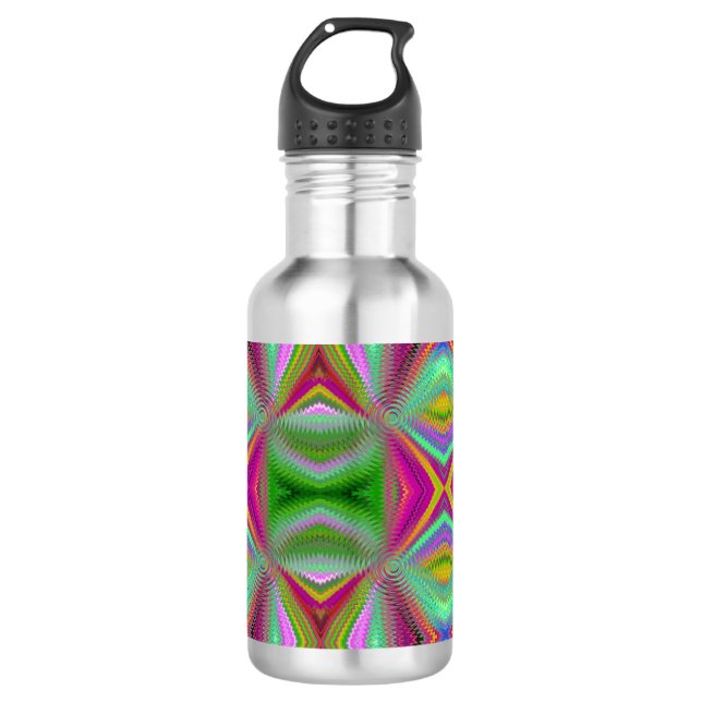 Psychedelic Thermal Tumbler 710 Ml Water Bottle (Front)