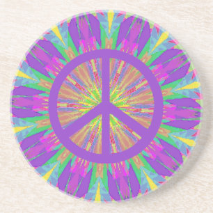 Psychedelic Tie Dye Coaster