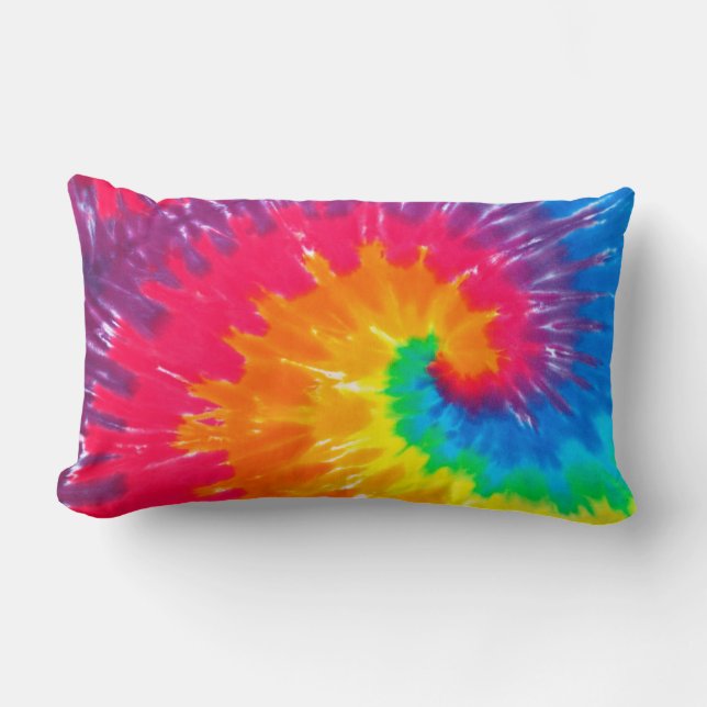 Psychedelic Tie Dye  Lumbar Cushion (Front)