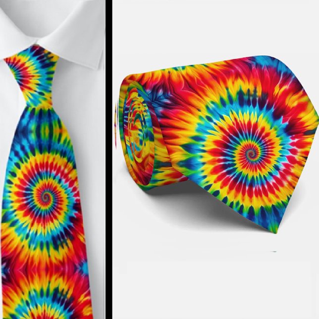 Psychedelic Tie-Dye Pattern Tie (Creator Uploaded)