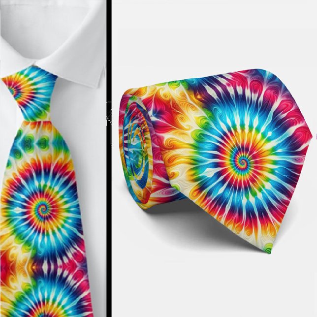Psychedelic Tie-Dye Pattern Tie (Creator Uploaded)