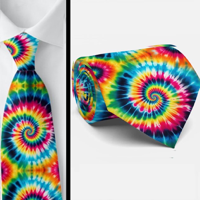 Psychedelic Tie-Dye Pattern Tie (Creator Uploaded)