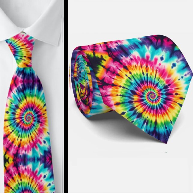 Psychedelic Tie-Dye Pattern Tie (Creator Uploaded)