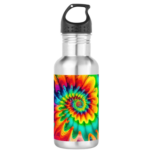 Psychedelic Tie Dye Retro Surreal 710 Ml Water Bottle (Front)
