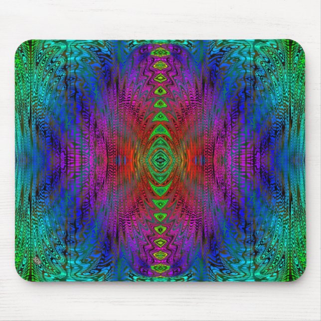 Psychedelic Time Warp by SD. Kelley Mouse Pad (Front)
