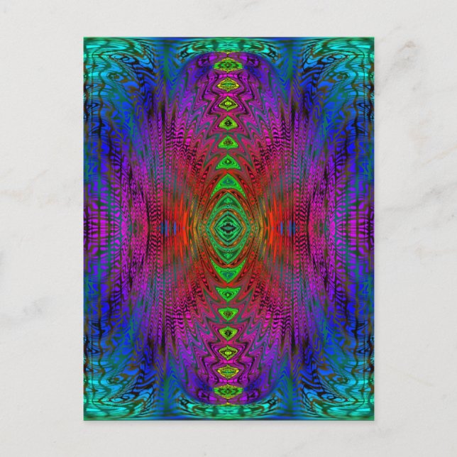 Psychedelic Time Warp by SD. Kelley Postcard (Front)
