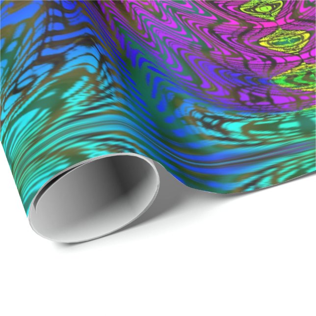 Psychedelic Time Warp by SD. Kelley Wrapping Paper (Roll Corner)