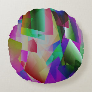 Psychedelic Timez....... Round Cushion