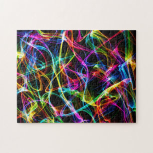 Psychedelic Trance Abstract Jigsaw Puzzle