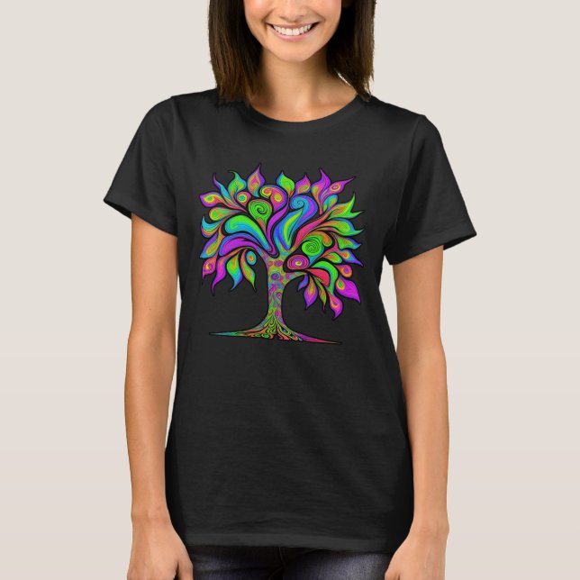 Psychedelic Tree T-Shirt (Front)