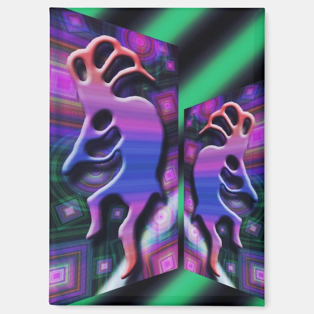 psychedelic tribal dance magnet (Front)