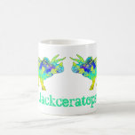 Psychedelic Triceratops Dinosaur art Jack Add Name Coffee Mug<br><div class="desc">A fun colorful psychedelic Triceratops jurassic dinosaur coffee mug ideal for dinosaur lovers whether they are kids or adults. This colorful dinosaur art has a fun feature, you can add your name in front of Triceratops to create your own unique dinosaur name, for example Jack add name becomes 'Jackceratops' The...</div>