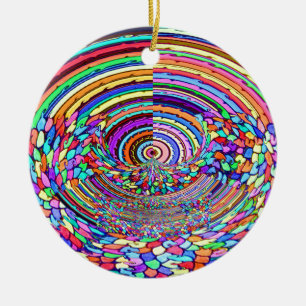 Psychedelic Trip Ceramic Ornament