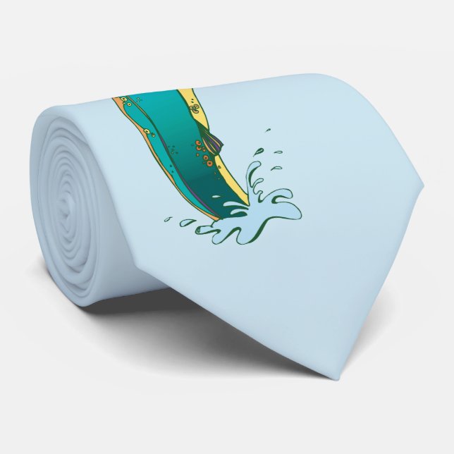 Psychedelic Trout Fly Fishing Tie (Rolled)