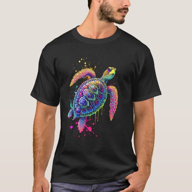 Psychedelic Turtle T-Shirt (Front)