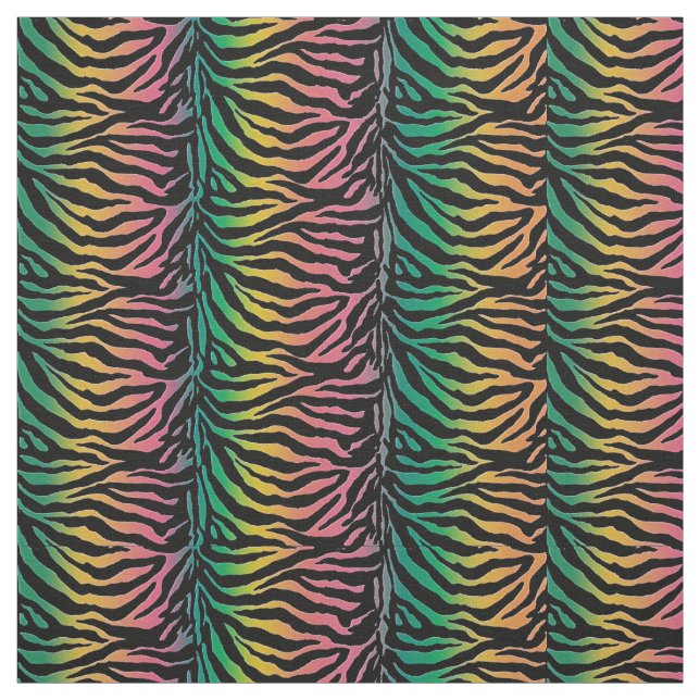 Psychedelic Urban Jungle Animal Print Fabric (Swatch)