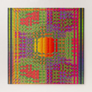 Psychedelic Vibration Jigsaw Puzzle