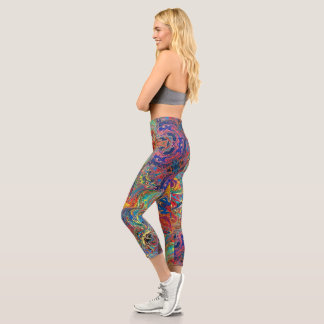 Psychedelic Vibration - Pretty Capris Leggings