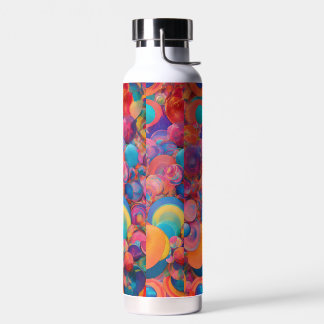 "Psychedelic Vinyl Textures Stainless Steel Wine  Water Bottle