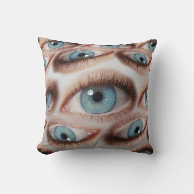 Psychedelic Vision: Abstract Eye Illusion Cushion (Front)