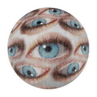 Psychedelic Vision: Abstract Eye Illusion Cutting Board
