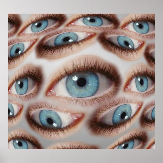 Psychedelic Vision: Abstract Eye Illusion Poster (Front)