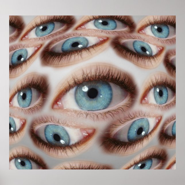 Psychedelic Vision: Abstract Eye Illusion Poster (Front)