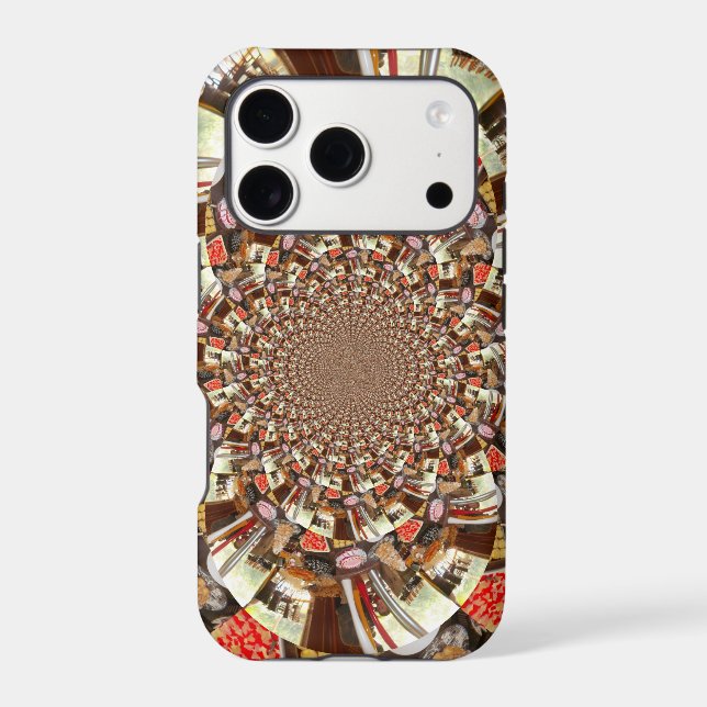 Psychedelic Vision | Earthy Brown Hues Abstract  (Back)