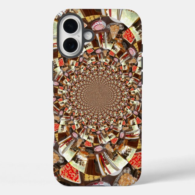 Psychedelic Vision | Earthy Brown Hues Abstract  Case-Mate iPhone Case (Back)