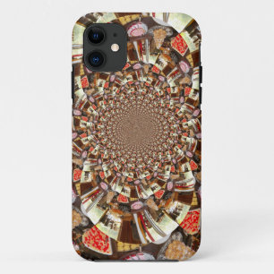 Psychedelic Vision of Brown Hues iPhone 11 Case