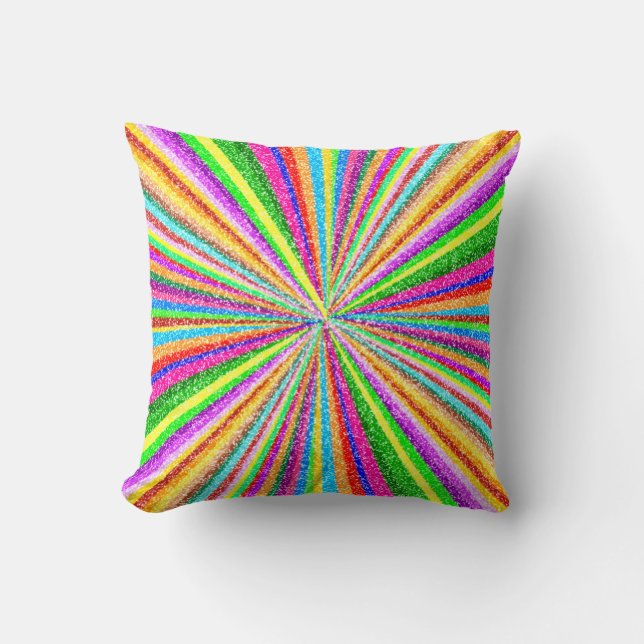 Psychedelic Vortex Cushion (Front)