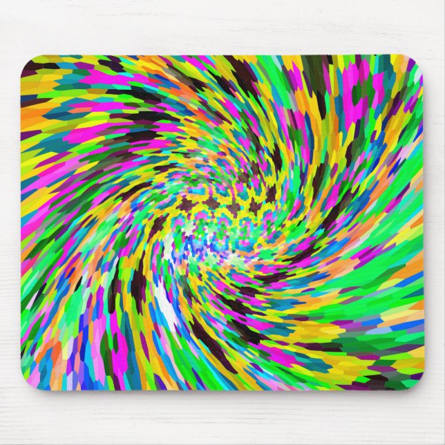Psychedelic vortex mouse pad (Front)