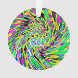 Psychedelic vortex ornament