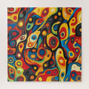 Psychedelic Warm Colours Jigsaw Puzzle