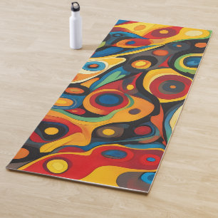 Psychedelic Warm Colours Yoga Mat