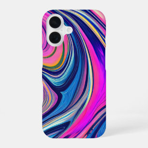 Psychedelic Wave Flow iPhone Case 