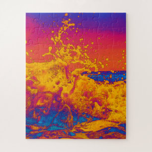 Psychedelic Wave Jigsaw Puzzle