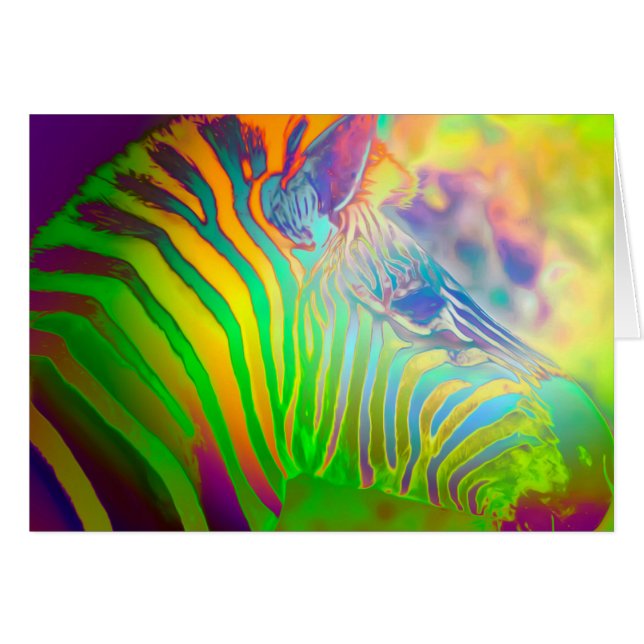 Psychedelic Wild Life Zebra (Front Horizontal)