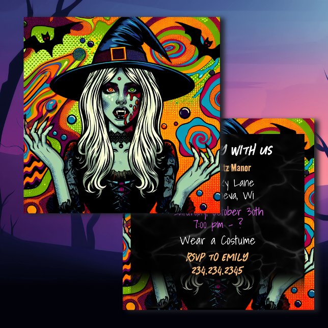 Psychedelic Witch Halloween Party (Creator Uploaded)