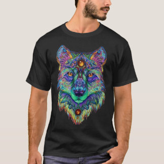 Psychedelic Wolf Classic T-Shirt