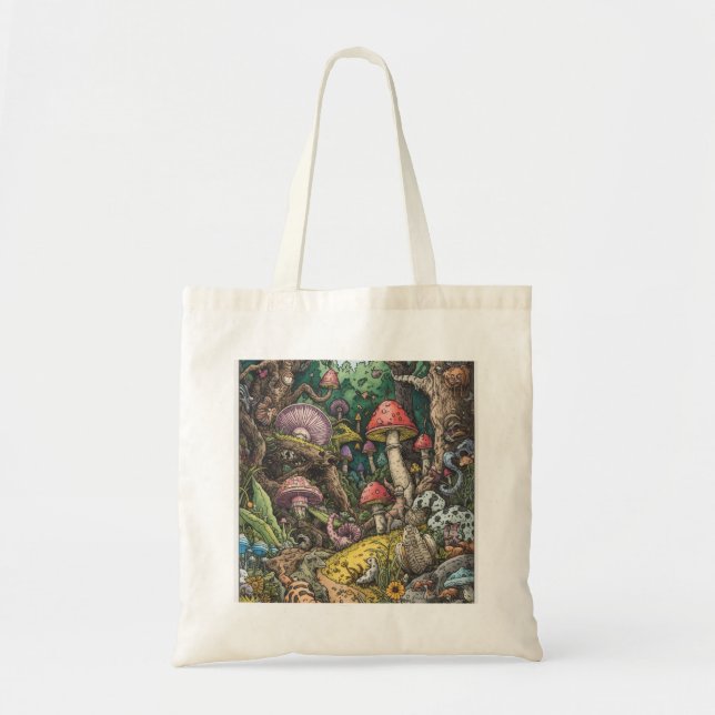 Psychedelic woodland tote bag (Front)