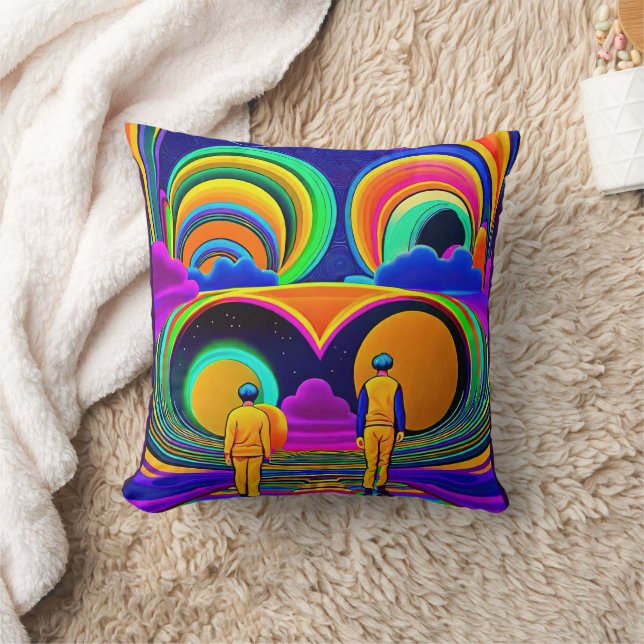 Psychedelic world cushion (Blanket)