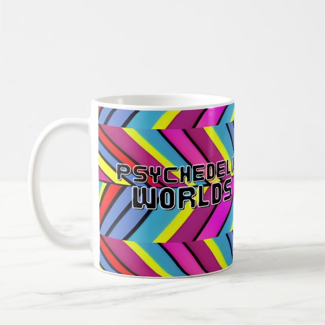 Psychedelic Worlds Coffee Mug (Left)