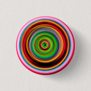 Psychedelic Wormhole 3 Cm Round Badge